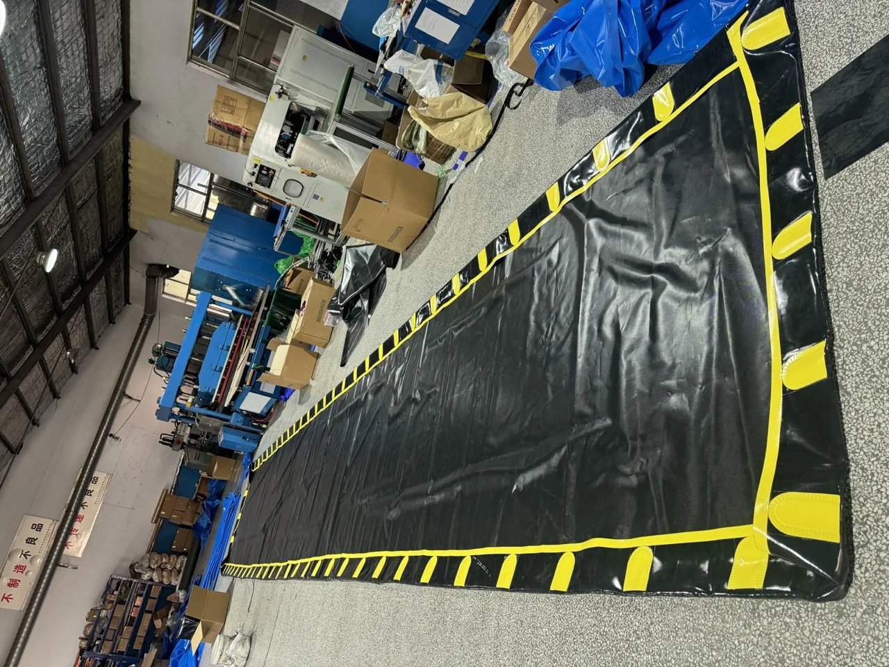 Custom L-Bracket spill containment berm