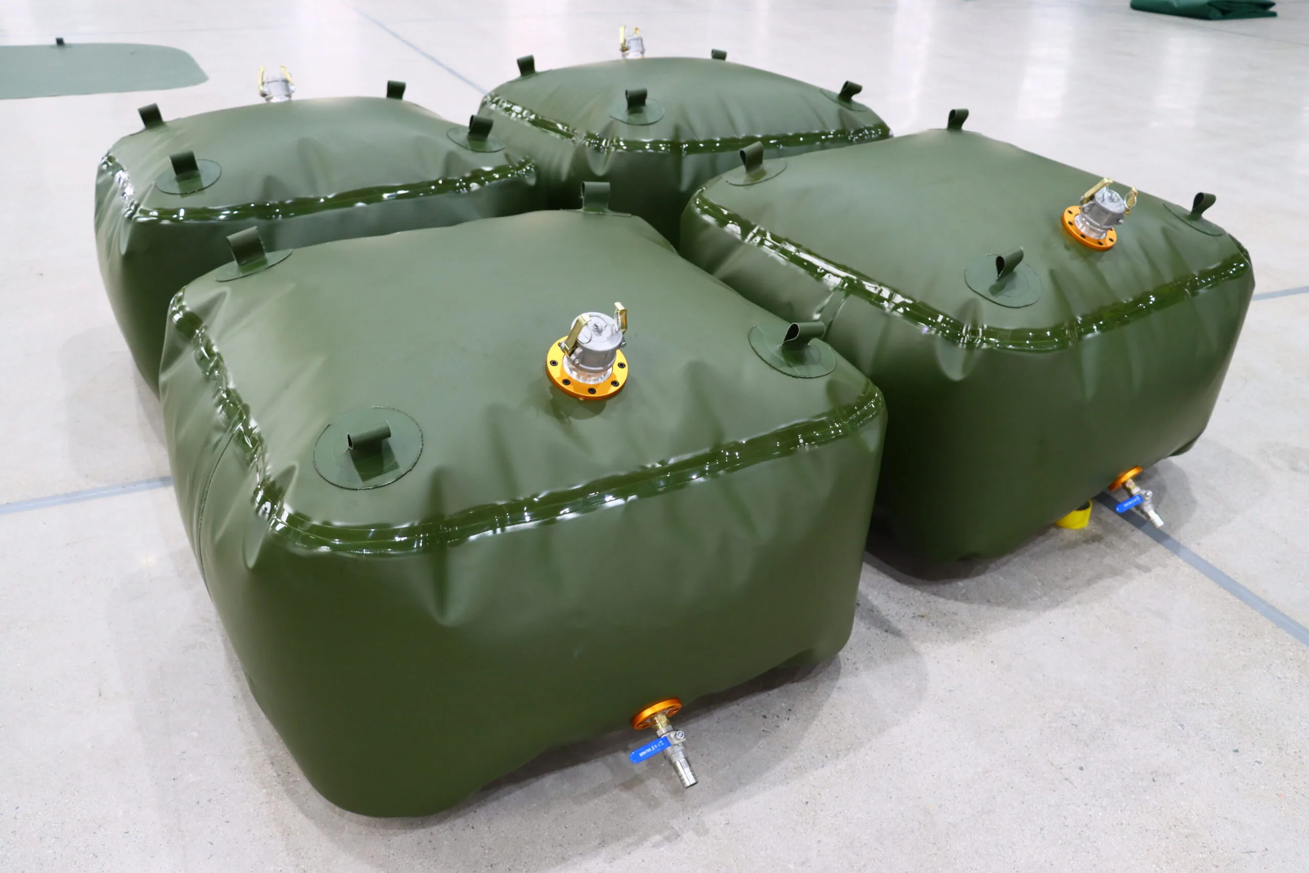 30000L custom TPU fuel bladder with Camlock fittings